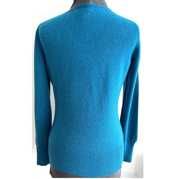 APT. 9 Blue Cashmere V Neck Sweater Sz M - Picture 2 of 8